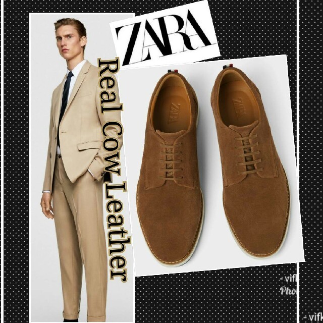 ZARA(ザラ)のZARA 新品 セール 牛革シューズ☆快適見た目はビジネス履き心地はスニーカー
 メンズの靴/シューズ(ドレス/ビジネス)の商品写真