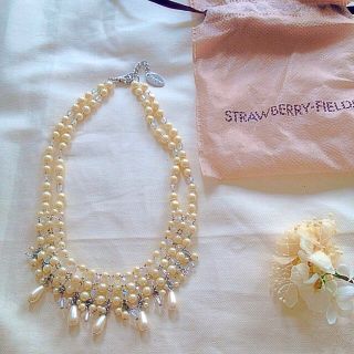 ストロベリーフィールズ(STRAWBERRY-FIELDS)の最終値下げ☆S.Fのパールネックレス(ネックレス)