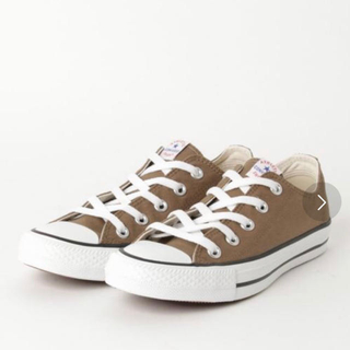 コンバース(CONVERSE)のconverse  コンバース  OX レディーススニーカー ブラウン 22.5(スニーカー)