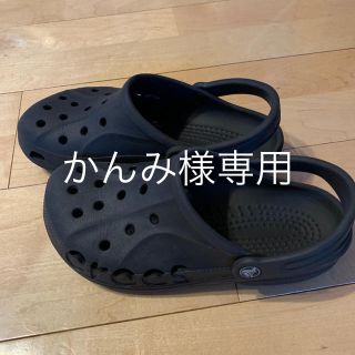 クロックス(crocs)のクロックス サンダル 黒 24cm(サンダル)