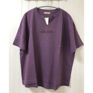 サマンサモスモス(SM2)の新品‼︎ キーネックT・バックプリント(Tシャツ(半袖/袖なし))