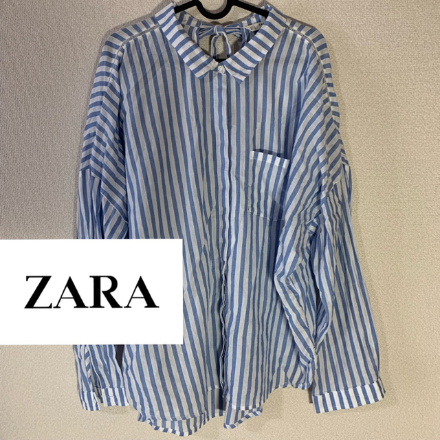 ZARA - ZARA バックリボンストラップブラウスの通販 by ちゃーたん's shop｜ザラならラクマ