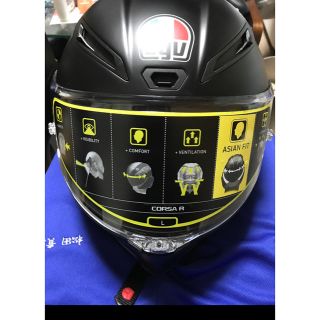 AGV CORSA R asianfit アジアンフィット L(ヘルメット/シールド)