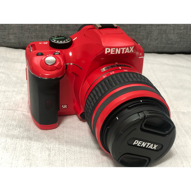 カメラPENTAX k-x ダブルレンズ 一眼レフ レッド レンズセット