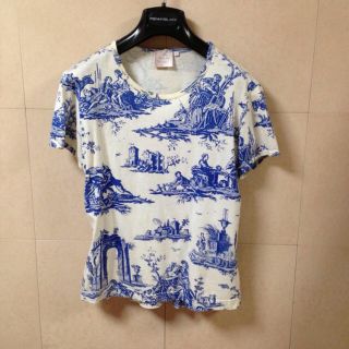 ヴィヴィアンウエストウッド(Vivienne Westwood)のゴールドレーベル.トワレ柄(Tシャツ(半袖/袖なし))