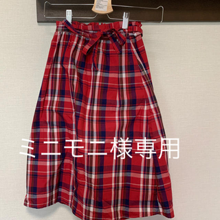 ジーユー(GU)のミニモニ様専用GUチェックスカート(スカート)