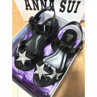 アナスイ(ANNA SUI)の（uni様専用）アナスイ 星型モチーフ付き グリッター厚底サンダル(サンダル)