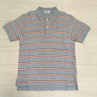 ユニクロ(UNIQLO)のUNIQLO ユニクロ キッズ ボーダーポロシャツ グレー 140cm(その他)