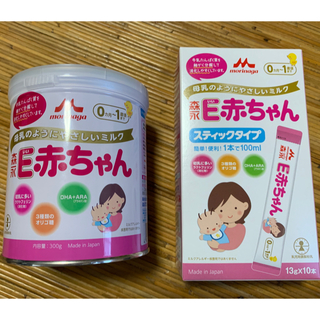 モリナガニュウギョウ(森永乳業)のＥ赤ちゃん 粉ミルク 缶 スティック(その他)