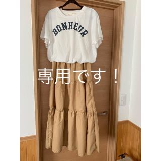 ☆ Tシャツティアードワンピース ☆(ロングワンピース/マキシワンピース)