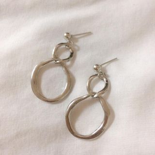 アメリヴィンテージ(Ameri VINTAGE)の102 ダブルフープシルバー ピアス(ピアス)