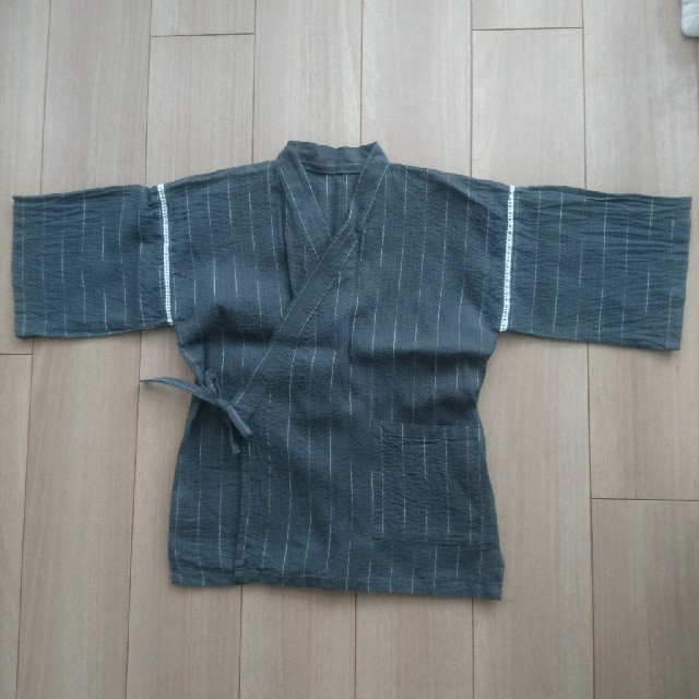 甚平 140㎝  グレー キッズ/ベビー/マタニティのキッズ服男の子用(90cm~)(甚平/浴衣)の商品写真