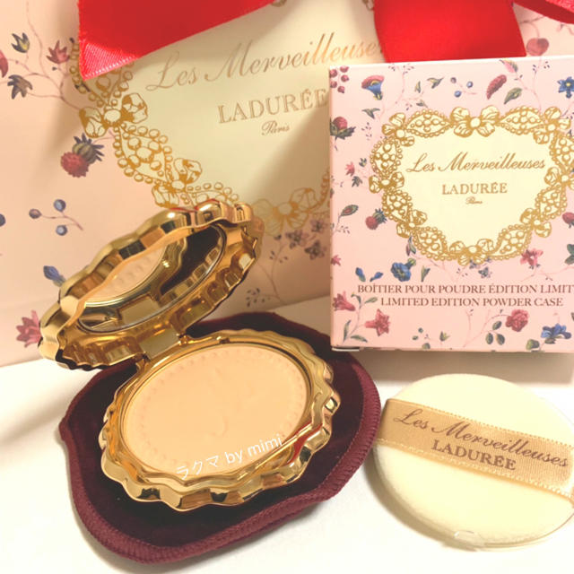 未使用 k24コーティング パウダーケース LADUREE