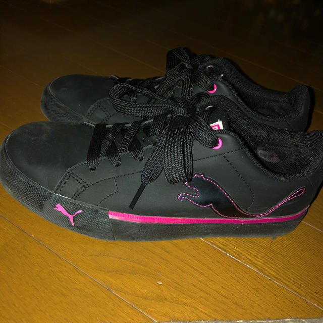 Puma Puma黒ピンク レザースニーカーの通販 By みなっち プーマならラクマ