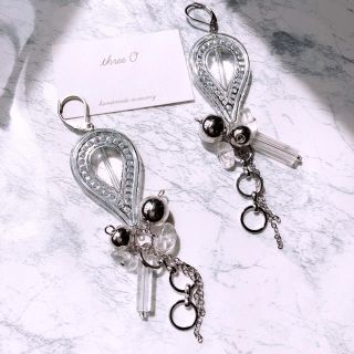 アメリヴィンテージ(Ameri VINTAGE)の【SALE】clear drop pierce【ラスト1点】(ピアス)