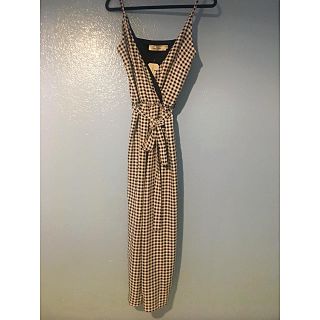 トップショップ(TOPSHOP)のギンガムチェック オールインワン サロペット XS(オールインワン)