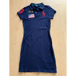 ラルフローレン(Ralph Lauren)のラルフローレンスポーツ ポロワンピース P/XS ネイビー(ひざ丈ワンピース)