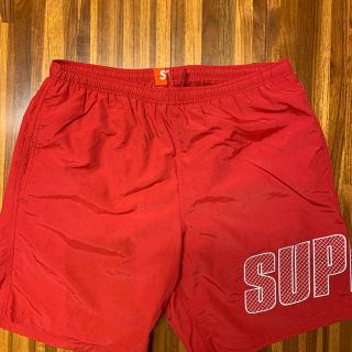 シュプリーム(Supreme)のSupreme Logo Water Short RED 赤 シュプリーム 水着(水着)