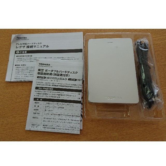 東芝(トウシバ)の東芝 ポータブルハードディスク 1.0TB スマホ/家電/カメラのPC/タブレット(PC周辺機器)の商品写真