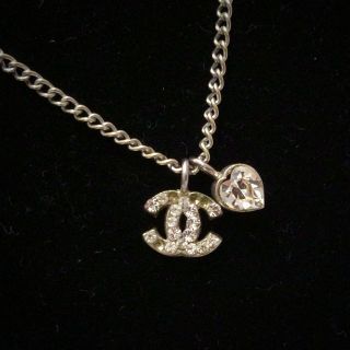 シャネル(CHANEL)のシャネル ココマーク ハート ネックレス(ネックレス)