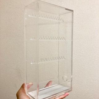 ムジルシリョウヒン(MUJI (無印良品))のアクリルネックレス・ピアススタンド アクセサリー ケース(小物入れ)