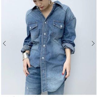 アパルトモンドゥーズィエムクラス(L'Appartement DEUXIEME CLASSE)の AP STUDIO Denim シャツ 美品(シャツ/ブラウス(長袖/七分))