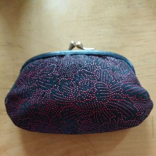 甲州印伝 がま口財布 親子がま口 傷あり(財布)