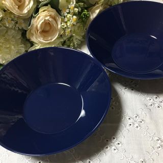 イッタラ(iittala)の廃盤イッタラ ティーマ 21ボウル ブルー 箱付き2枚組(食器)