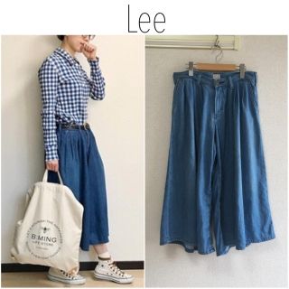 リー(Lee)のLee デニムガウチョパンツ フレアパンツ ワイドパンツ(カジュアルパンツ)