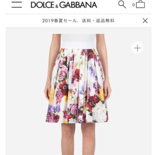 ドルチェアンドガッバーナ(DOLCE&GABBANA)のお値下げ☆〜8/27迄出品ドルチェアンドガッバーナ(ひざ丈スカート)