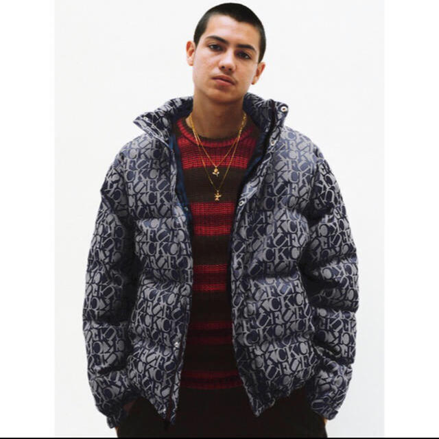 supreme jacquard puffy jacket