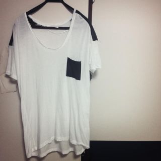 ザラ(ZARA)のZARA ＊ 切り替えトップス(Tシャツ(半袖/袖なし))