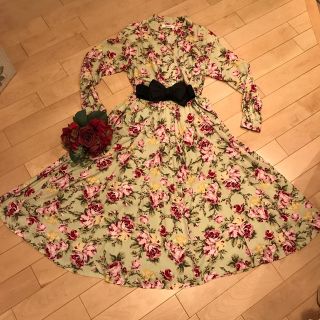 インゲボルグ(INGEBORG)のパール様専用 インゲボルグ   ツーピース  花柄(セット/コーデ)