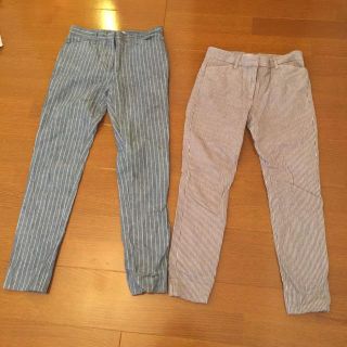 ギャップ(GAP)のGAP❤︎ストライプパンツ❤︎(クロップドパンツ)