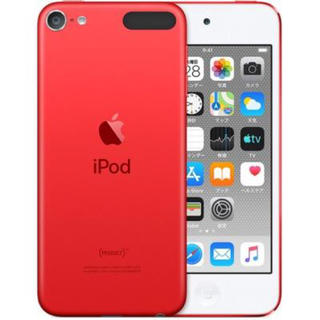 アップル(Apple)の値下げ！新品同様 apple ipod touch 第7世代 32gb red(ポータブルプレーヤー)
