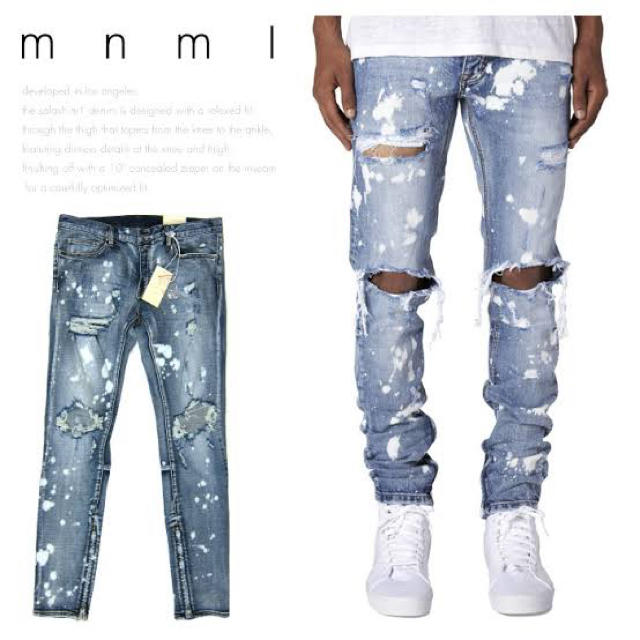 FEAR OF GOD(フィアオブゴッド)のmnml(ミニマル)splash denim34 メンズのパンツ(デニム/ジーンズ)の商品写真