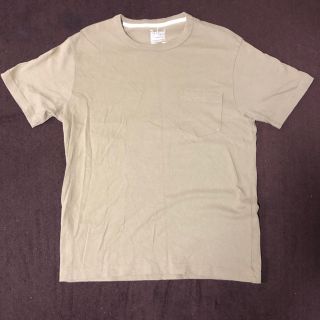 No.19 送料無料 半袖Tシャツ カーキ 無地 胸ポケット(Tシャツ/カットソー(半袖/袖なし))