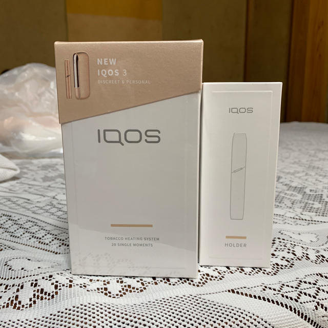 iQOS3 新品未使用登録解除済 ゴールド キット＆ホルダー