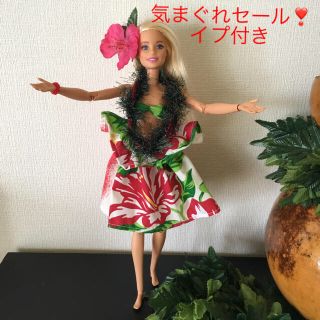 バービー(Barbie)のバービー人形 フラダンス衣装ハイビスカス【No.160】(人形)