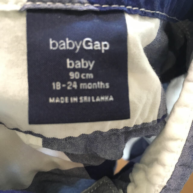 babyGAP(ベビーギャップ)のブラウス チェック ブルー babyGAP 90 キッズ/ベビー/マタニティのキッズ服男の子用(90cm~)(ブラウス)の商品写真