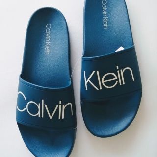 カルバンクライン(Calvin Klein)の新品 Calvin Klein メンズ 27cm シャワーサンダル （青）(サンダル)