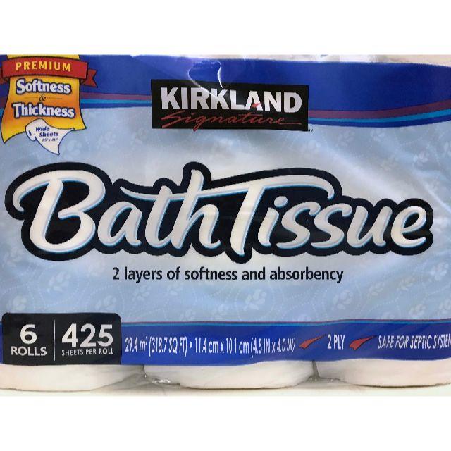 コストコ(コストコ)の18ロール ★ コストコ トイレットペーパー Bath Tissue 3袋 インテリア/住まい/日用品の日用品/生活雑貨/旅行(日用品/生活雑貨)の商品写真