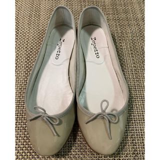 レペット(repetto)のレペット エナメルパンプス グレー(バレエシューズ)