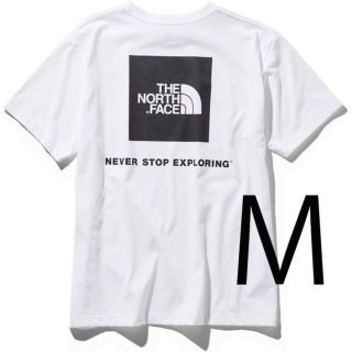 ザノースフェイス(THE NORTH FACE)の即日発送 速達ノースフェイス新品 M スクエアロゴ Tシャツ 白 ホワイト(Tシャツ/カットソー(半袖/袖なし))