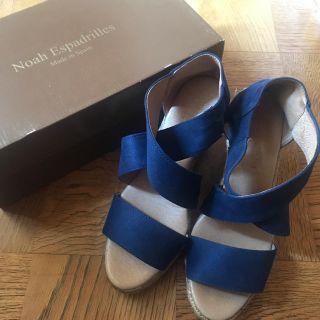 ガイモ(gaimo)のNoah Espadrille ネイビー クロスエスパドリーユ (サンダル)