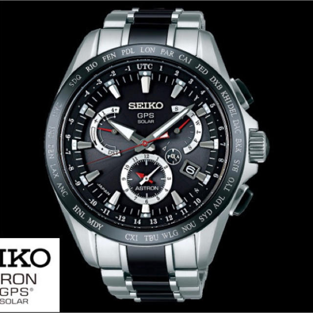 超美品 SEIKO アストロン GPS 電波ソーラー チタン セラミック 腕時計