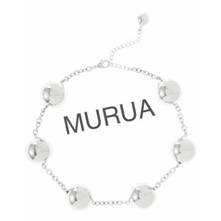 ムルーア(MURUA)の新品未使用★ MURUA ボールチョーカーネックレス/シルバーカラー/デコアクセ(ネックレス)