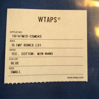 ダブルタップス(W)taps)のWTAPS 19SS SLIMY BONES 希少 サイズS 新品(Tシャツ/カットソー(七分/長袖))
