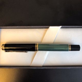 ペリカン(Pelikan)のペリカン 万年筆 F 細字 緑縞 スーベレーン M800(ペン/マーカー)