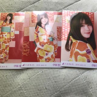 ノギザカフォーティーシックス(乃木坂46)の伊藤理々杏 浴衣 3種コンプ(アイドルグッズ)